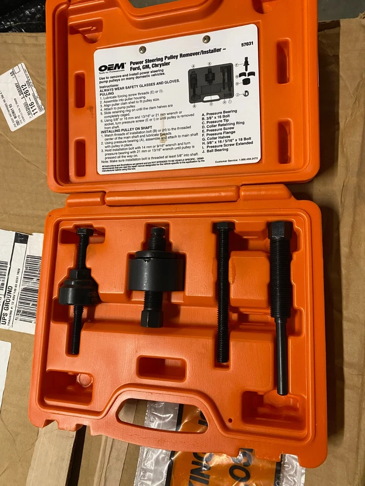 power steering pulley orange box - Image 4 of 4