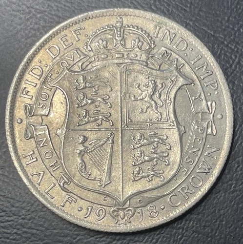 1913 George V Half Crown — photo from the most recent tracked eBay sale