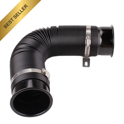 3 Inch Adjustable Cold Air Intake Pipe Tube Black Turbine Air Universal Fit Kit
