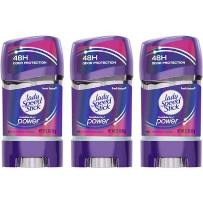 Lady Speed Stick 48HR Antiperspirant Deodorant Gel Fresh Fusion 2.30 oz (Pack...