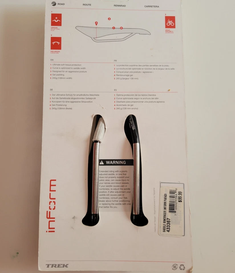 Sillín Bontrager RL Seat Race Lite negro hueco SS riel curvatura 148 Foto 3 de 4