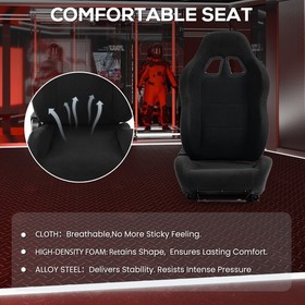 Supllueer Racing Simulation Cockpit With Seat Adjustable Fit Logitech G920 G923