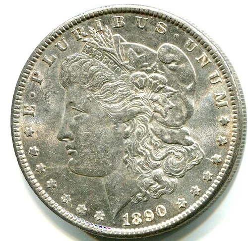 1890 Morgan Silver Dollar !! AU++!