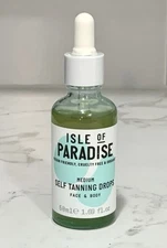 Isle of Paradise Face & Body Self Tanning Drops Medium - 1.69 oz, 50 ml Sealed