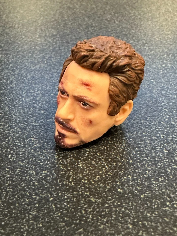 Marvel Legends 6" Scale Iron Man Mark 85 (Infinity) Tony Stark (HEAD ONLY) HURT - Image 3 of 4
