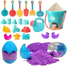 Beach Sand Play Kit 21PCS Dinosaur Egg Moulds Sand Tools, Water Sprinkler Can