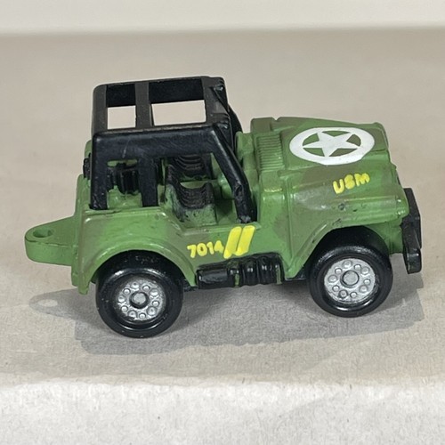 Micro Machines Vehicle Army Jeep Off Road Stealth Green Camo 1989 Galoob Vintage - Picture 5 of 17