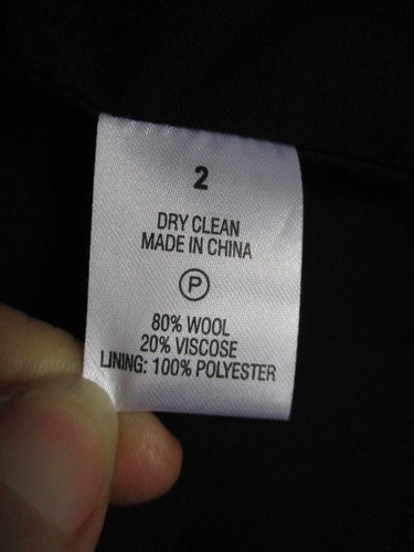 Blazer Theory taglia 2 grigio antracite misto lana classico business ufficio 2 bottoni - Foto 5 di 5