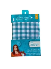 The Pioneer Woman Gingham Small Window Curtain 3 Piece Set