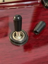 USA Seller~2x Epiphone Black 3 Way Toggle Switch Tip Knob for Les Paul,SG Import