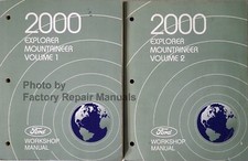 2000 Ford Explorer Mercury Mountaineer Factory Shop Repair Service Manual Set