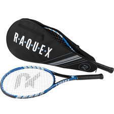 Tennis Racket Bag 2 Racquets Black Cover with Strap Squash & Badminton Raquex