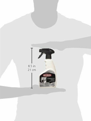 Weiman STAINLESS STEEL CLEANER & POLISH Clean Appliances Grill Ranges 12oz Spray
