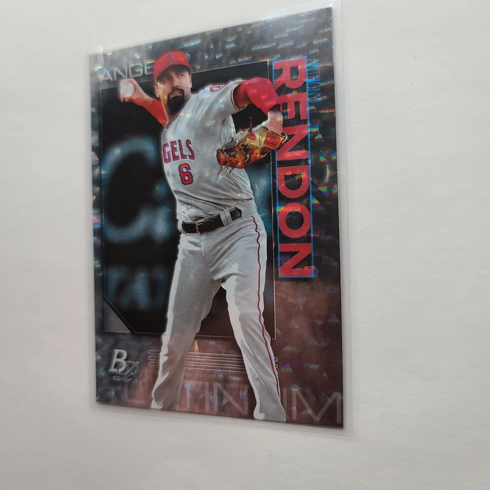 Anthony Rendon 2020 Bowman Platinum #64 Icy Foil Parallel Los Angeles Angels - Image 2 of 3