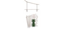 SOMMERFELDT 166 Scala HO Supporti catenaria DB per ampliamento traversa pezzi 10