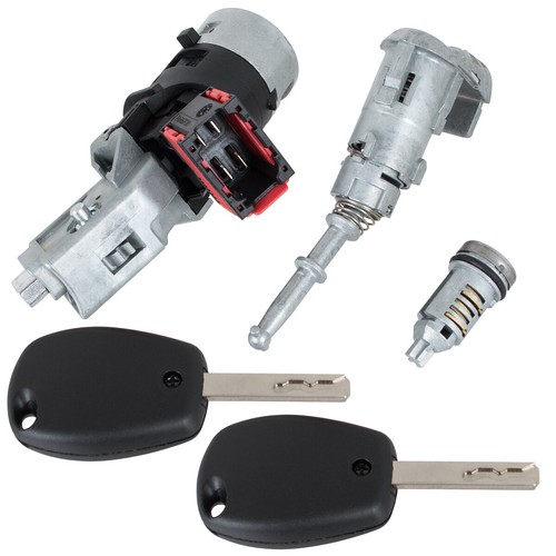 INTERRUTTORE ACCENSIONE + 2x SERRATURA SET PER PER RENAULT KANGOO MASTER MOVANO - Imagen 2 de 2