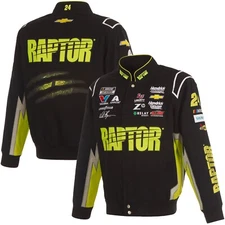 2025 Authentic Nascar William Byron JH Design RAPTOR Twill Uniform Snaps Jacket