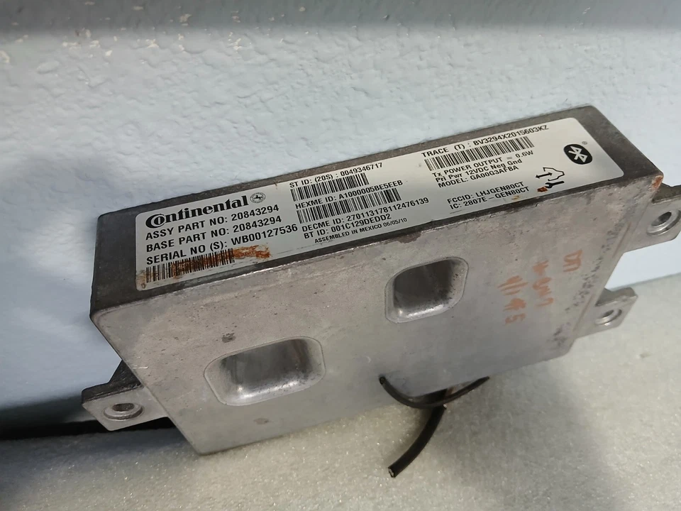 GMC TERRAIN CHEVY EQUINOX ONSTAR 2010 2012 MÓDULO DE CONTROL DE COMUNICACIÓN 20843294 Foto 3 de 4