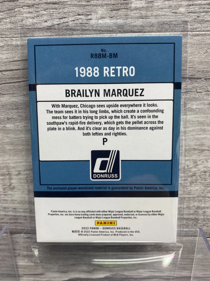 2022 Donruss - Brailyn Marquez - Retro Relic - Image 2 of 2