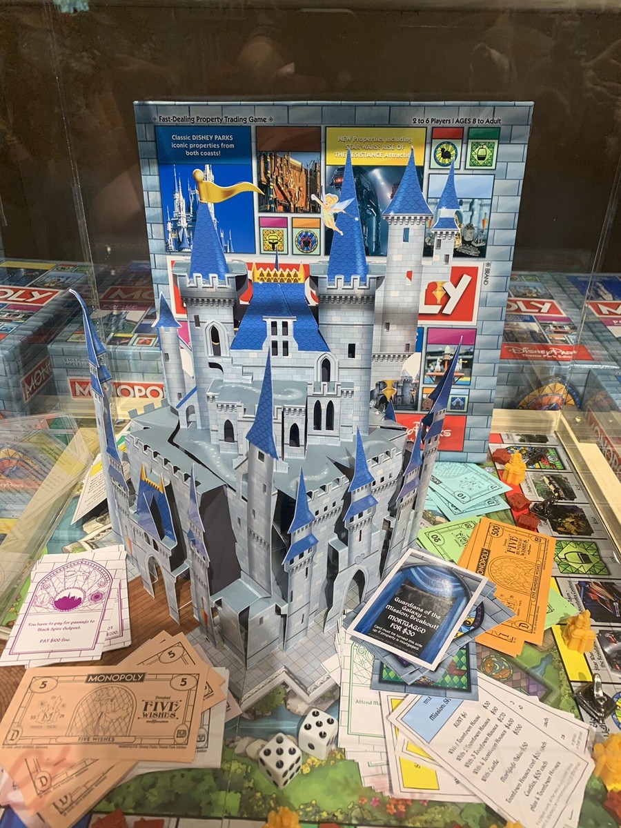 MONOPOLY Disney Parks Theme Park 2020 Edition Pop-Up Castle