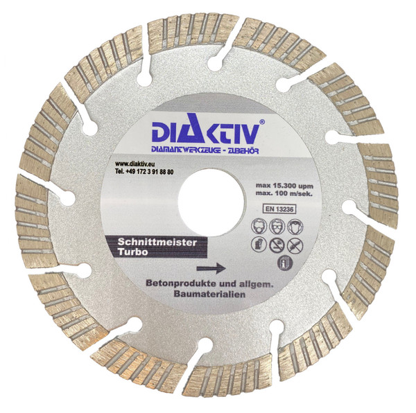 "Diaktiv - DiamantsäGeblatt - Trennscheibe - \"Turbo Top\" - Ø 115 Mm"-image