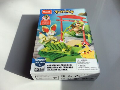 Mega Construx Pokemon Sealed Box Chespin Vs Fennekin 131pcs 
