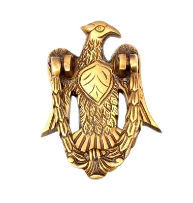 Vintage Eagle Design Brass Door Knocker Front Door Bell 5.2 Inches