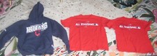 LOT OF 3 KIDS CLEVELAND INDIANS ALL STAR GAME HOODIE T-SHIRTS SIZE KIDS LARGE
