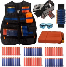 Tactical Vest for Nerf Guns N-Strike Elite Series  Accessories Bundle.