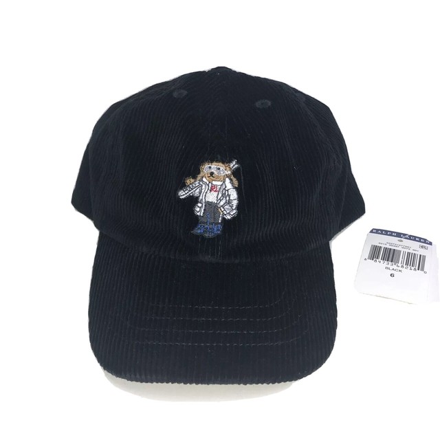 black polo dad hat