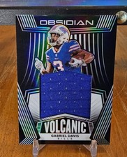 2020 Panini Obsidian Volcanic Blue Swatch #VM-39 Gabriel Davis RC /100