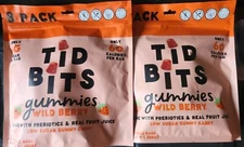 2-PACK TiD Bits Gummy Candies ~ Wild Berry ~ 8 mini bags each pack