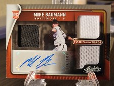 2022 Absolute Tools of the Trade Rookie Patch Auto Mike Baumann /199 Orioles