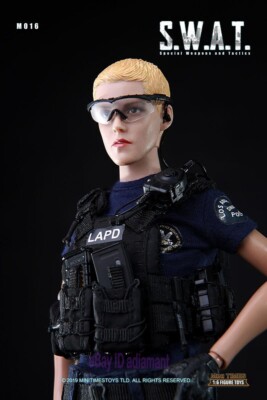 MINI US Female Police Officer SWAT 1/6 Action Figure Model