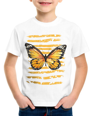Tiger-Schmetterling Kinder T-Shirt insekt nacht-falter blumen-wiese regenwald