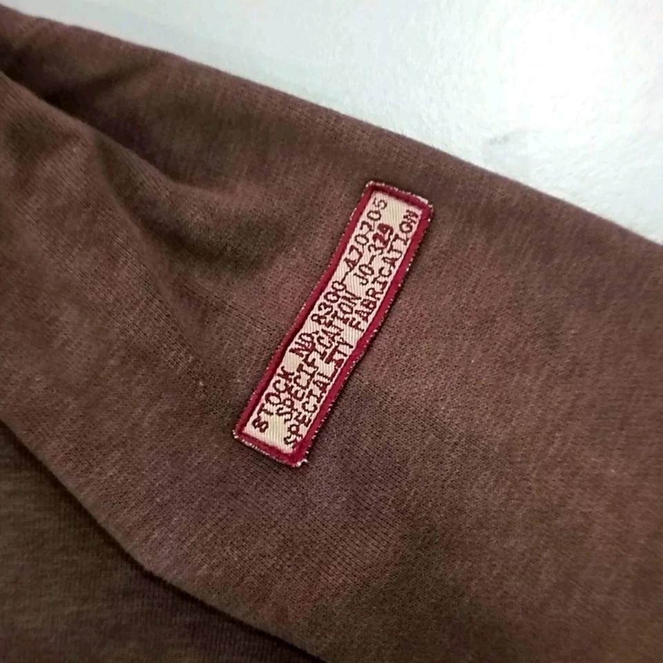 SUNDAY BEST Brand Hoodie Full Zipper Japan Long Sleeve Brown P20 L24 Size L - Image 3 of 4