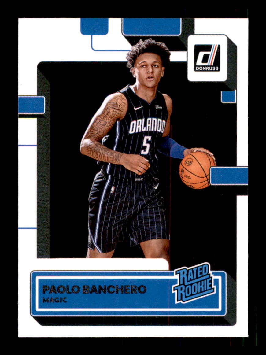 2022 Basketball 2022-23 Donruss Paolo Banchero Orlando Magic #201 RR RC1