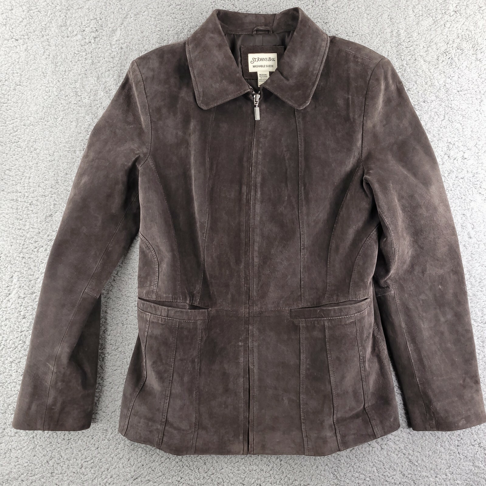 Vintage St Johns Bay Suede Leather 