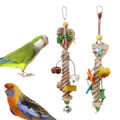 Vogel Kauspielzeug Barsch Training Käfig Beißspielzeug für Kakadus Lovebird Wellensittich