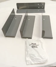 Kimball Midwest 678 Base Rack Legs 12" x 2" x 2" Gray Powder Coated Steel 4pk
