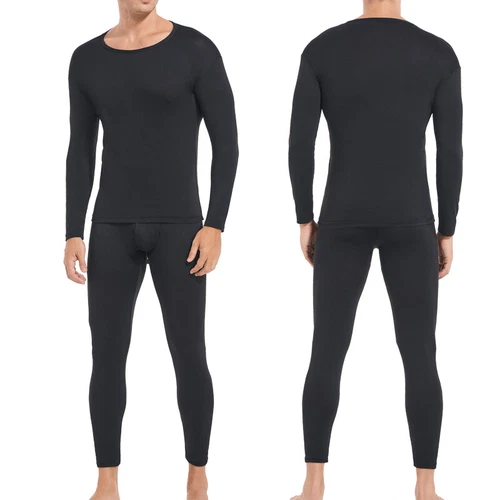 Herren Thermo Long Johns Warme Unterwäsche Top + Hose 2-teiliges Set Basisschicht - Bild 15 von 32