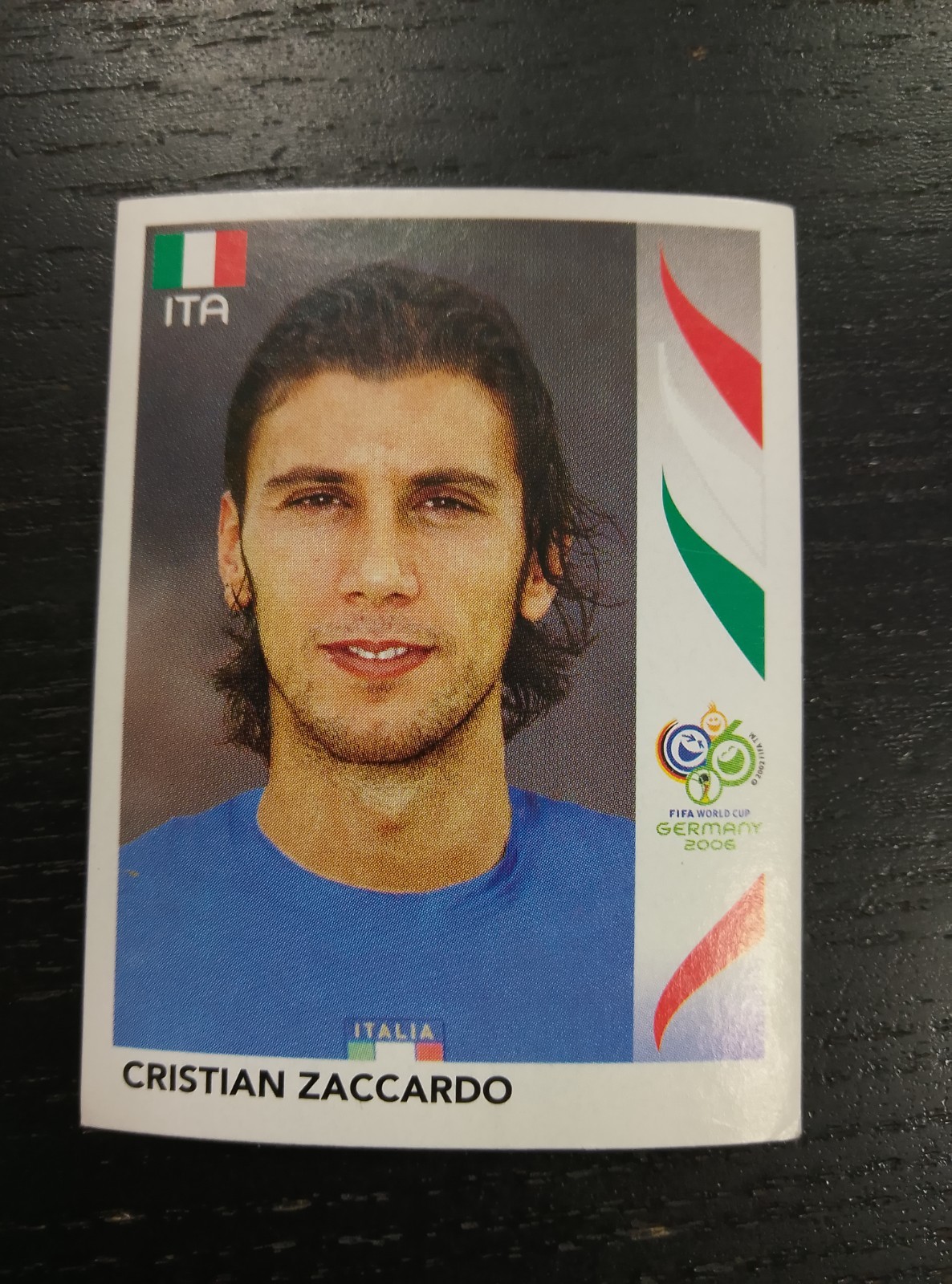 FIGURINA PANINI WORLD CUP GERMANY 2006 ITALIA ZACCARDO n 329 CON VELINA