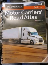 Deluxe Motor Carriers' Road Atlas 2024 edition US, Mexico & Canada Nice conditio