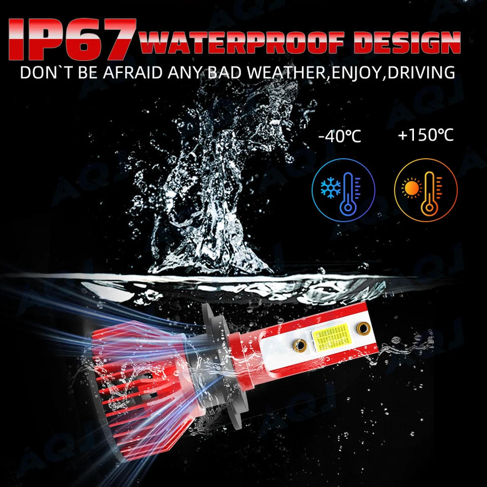 For Peugeot 208 GT 2014-2018 H7 H7 H11 LED Headlight Hi/Low Beam+Fog Light Foto 3 de 4