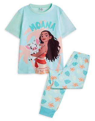 Disney Bleu Moana Ensemble pyjama à manches courtes et jambes longues Fille - Photo 1/4