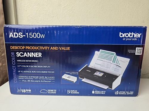 Brother ImageCenter ADS-1500W kabelloser mobiler Dokumentenscanner