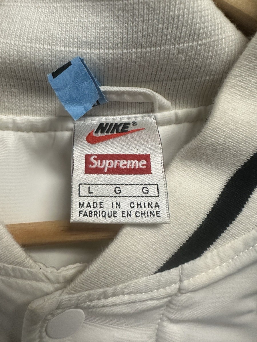 Supreme x Nike Lab Jacket Mens Large White NBA Teams Warm-Up Y2K