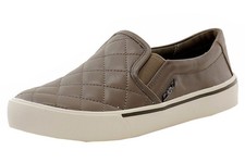 Donna Karan DKNY Women's Bess Fashion Dark Desert Quilted Leather Sneakers Shoes