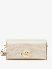 Valentino vlogo the bold edition laminated calfskin wallet with strap - BNWT