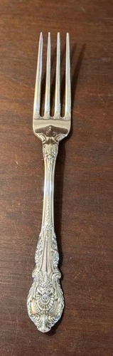 SIR CHRISTOPHER by Wallace STERLING SILVER DINNER FORK 7 3/4" NO MONOGRAM
